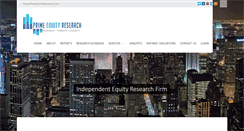 Desktop Screenshot of primeequityresearchllc.com