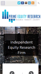 Mobile Screenshot of primeequityresearchllc.com